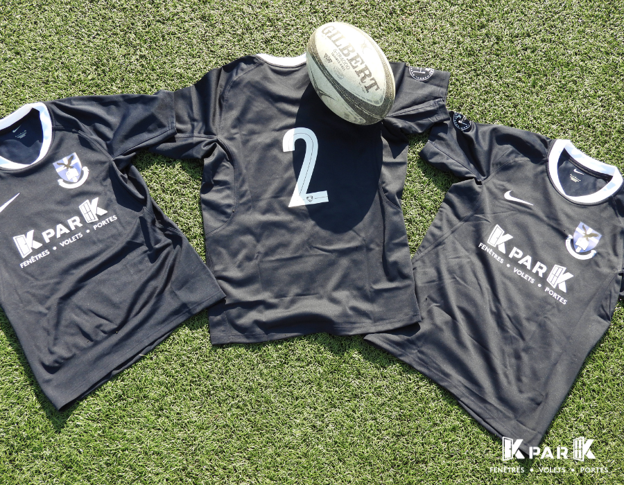 Photo maillots KparK équipe rugby Saint Jean de Douai
