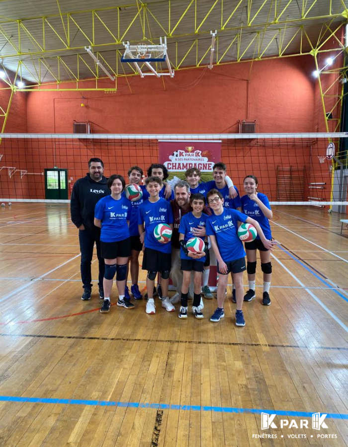 Remise KparK équipes M15 et M18 racing club epernay volley-ball