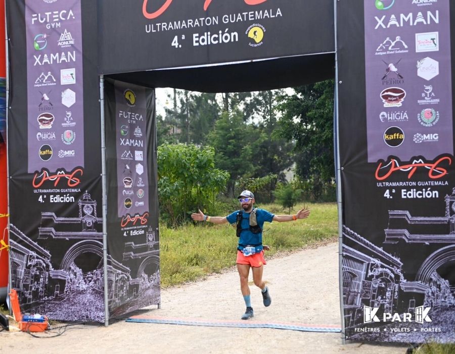finisher vincent viet 1er ultra trail KparK guatemala