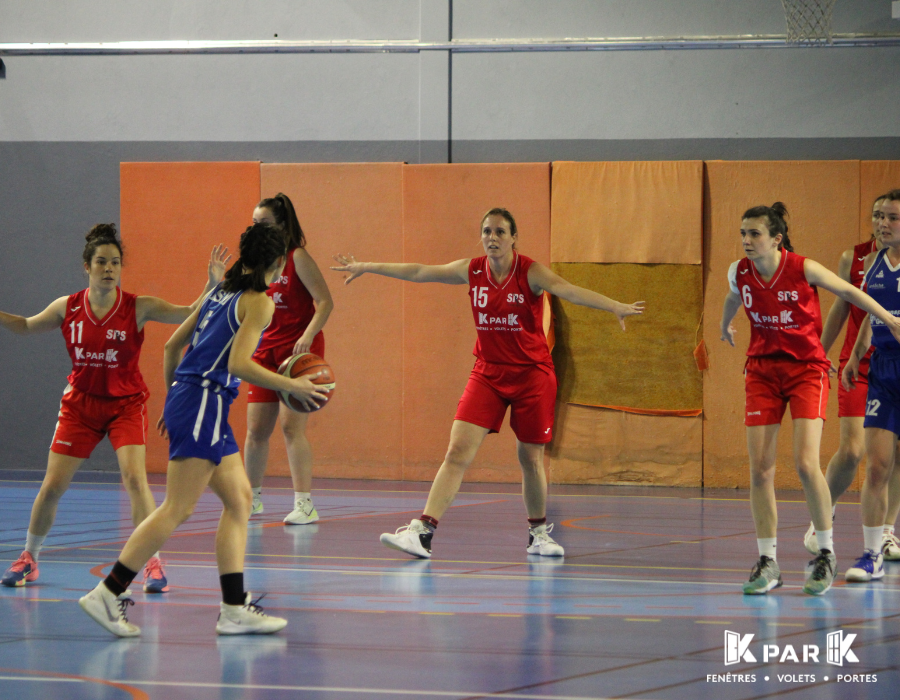 maillot kpark joueuses défense équipe féminine Saint-Péray Sportif Basket