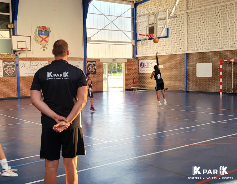 maillot KparK FC belleu basket ball coach U13 