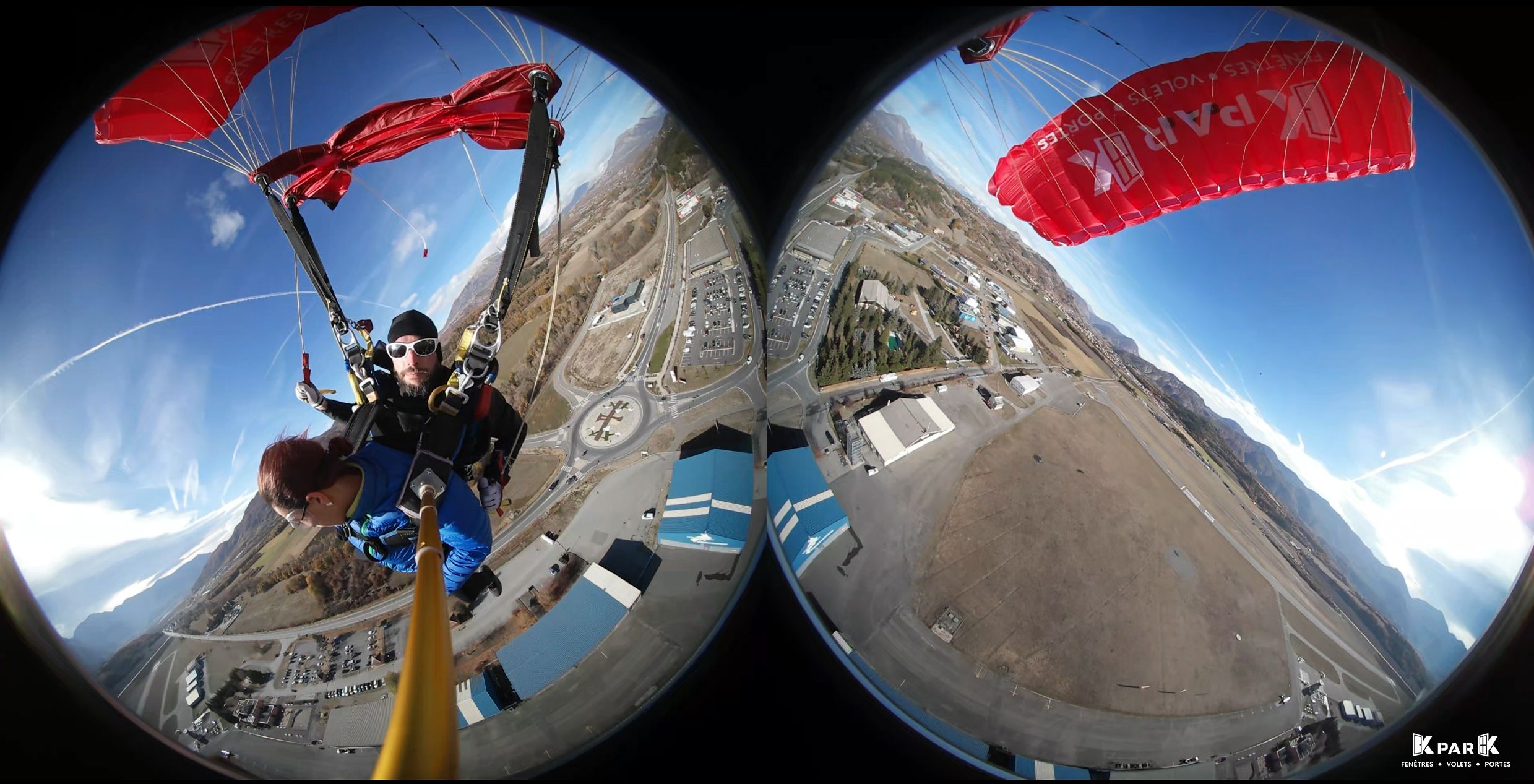 Saut en parachute avec KparK et Gap Tallard Fly Dream